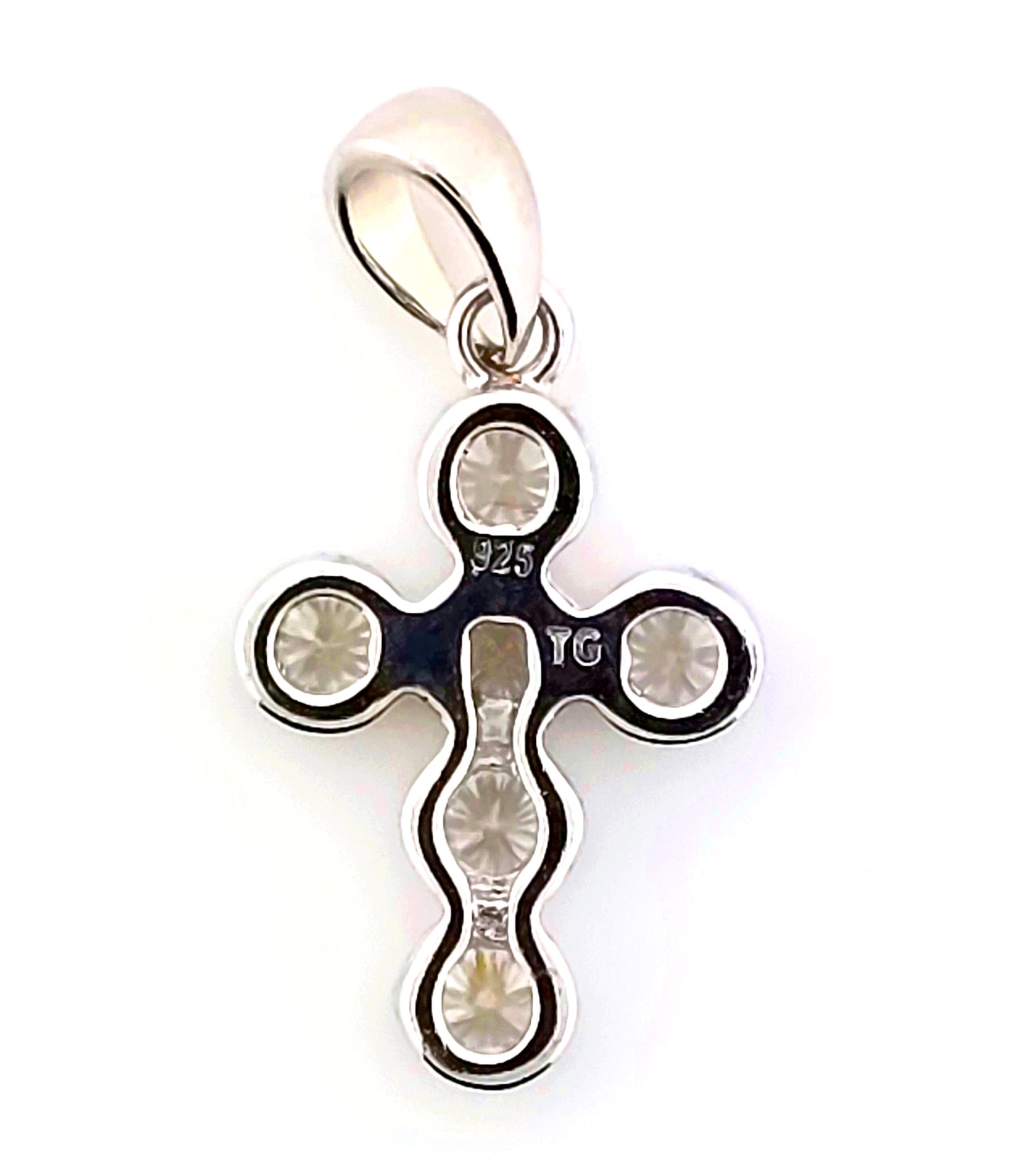Six Round Small Diamond Cross