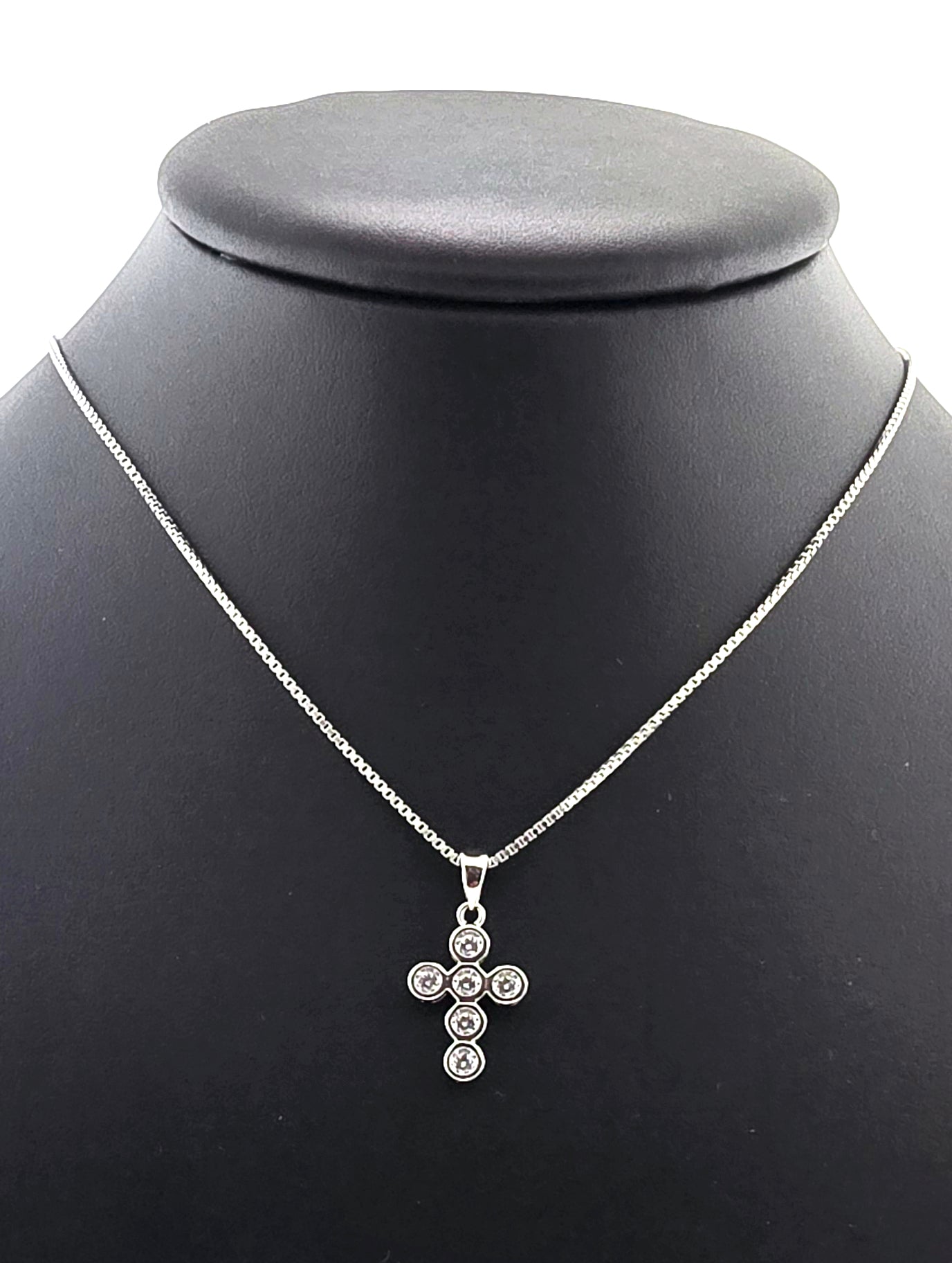 Six Round Small Diamond Cross