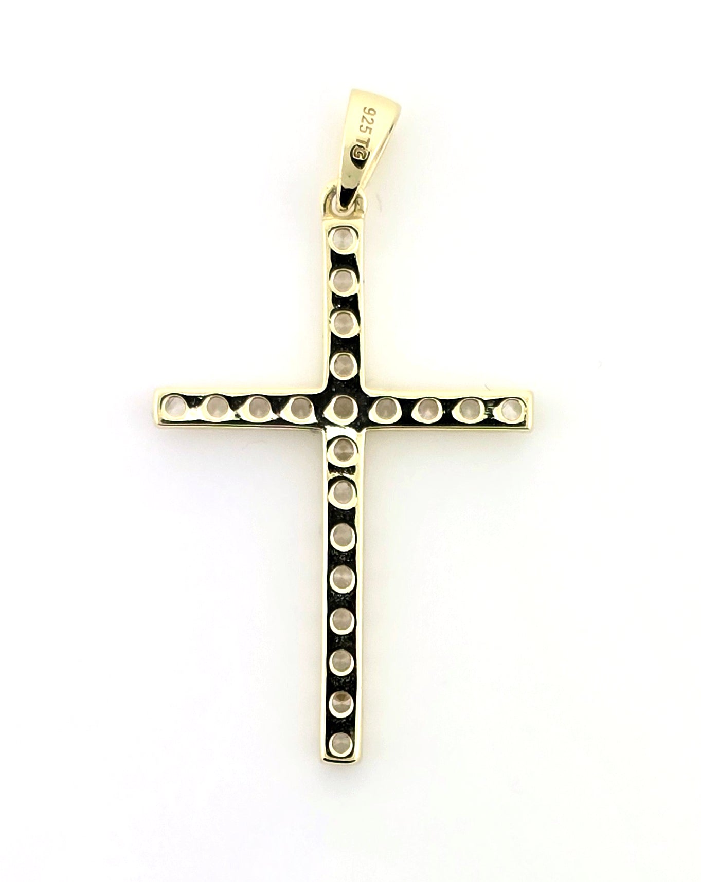 Gold Cross with Diamond