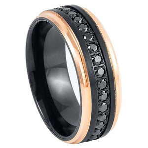 Black Diamonique Eternity Ring - 925