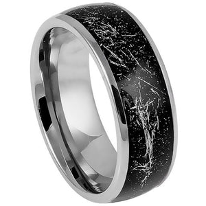 Meteorite Black Carbon Fiber Ring 8mm - 828