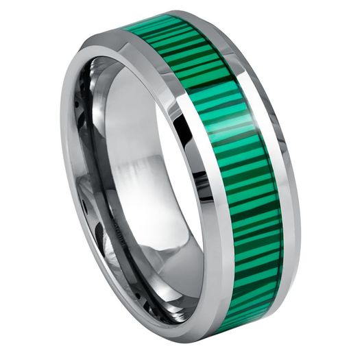 Malachite Inlay Ring - 1006