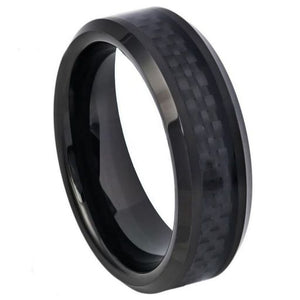 Black Carbon Fiber Beveled Edge 6mm - 813