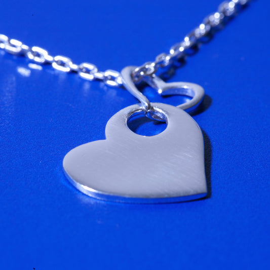 DOUBLE FLOATING HEART PENDANT