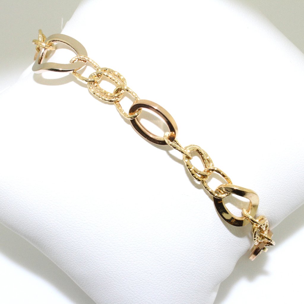 18K YG DECO BRACELET