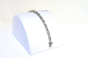 18K WG DOME DIAMOND BRACELET