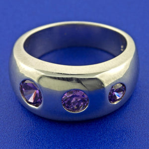 AMETHYST TRIO RING