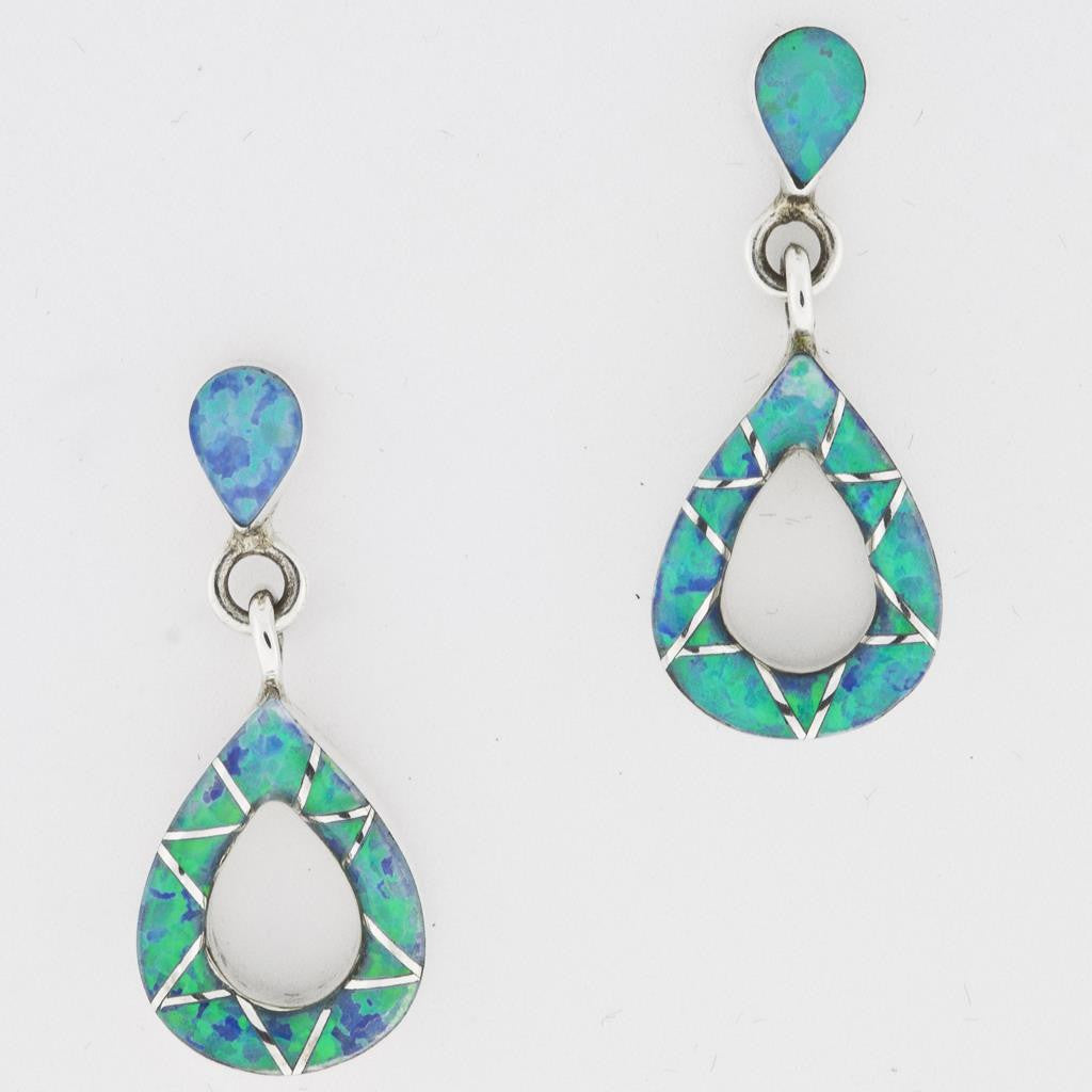 WATER DROP OPAL DANGLING EARRINGS