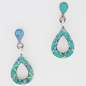WATER DROP OPAL DANGLING EARRINGS
