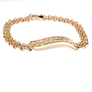 DECO DIAMOND GOLD LINK BRACELET