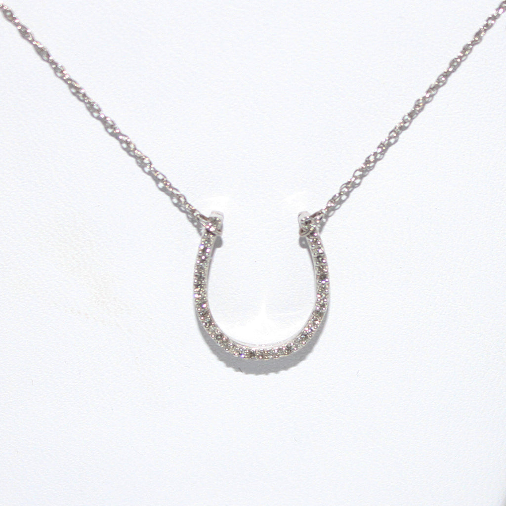 DIAMOND HORSE SHOE NECKLACE