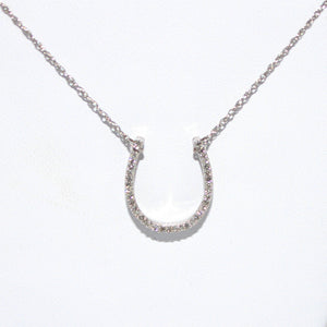 DIAMOND HORSE SHOE NECKLACE