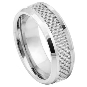 Gray Carbon Fiber Ring - 164