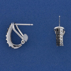 BLACK & WHITE CUFF EARRINGS