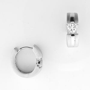 TRILLION CUT CRYSTAL STONE EARRINGS