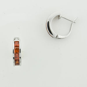 ORANGE CRYSTAL STONE EARRINGS
