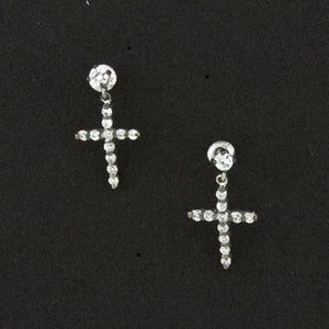 CROSS DANGLING EARRINGS