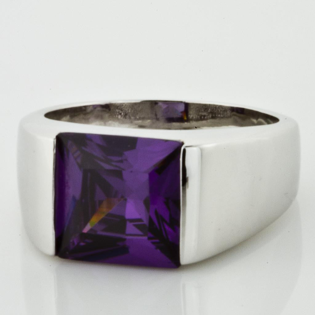PRINCESS CUT AMETHYST BAND