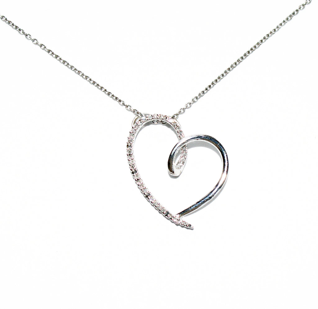925 STERLING SILVER HEART PENDANT CHAIN