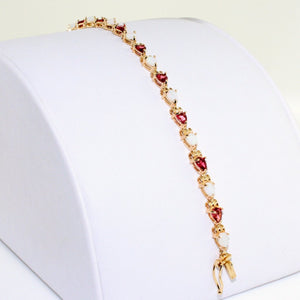 TEARDROP OPAL RUBY BRACELET