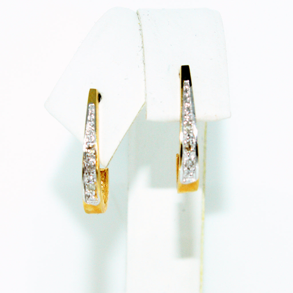 OPEN DIAMOND CUFF EARRINGS